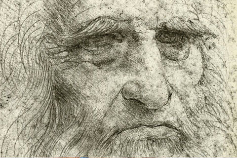 Self portrait of Leonardo Davinci
